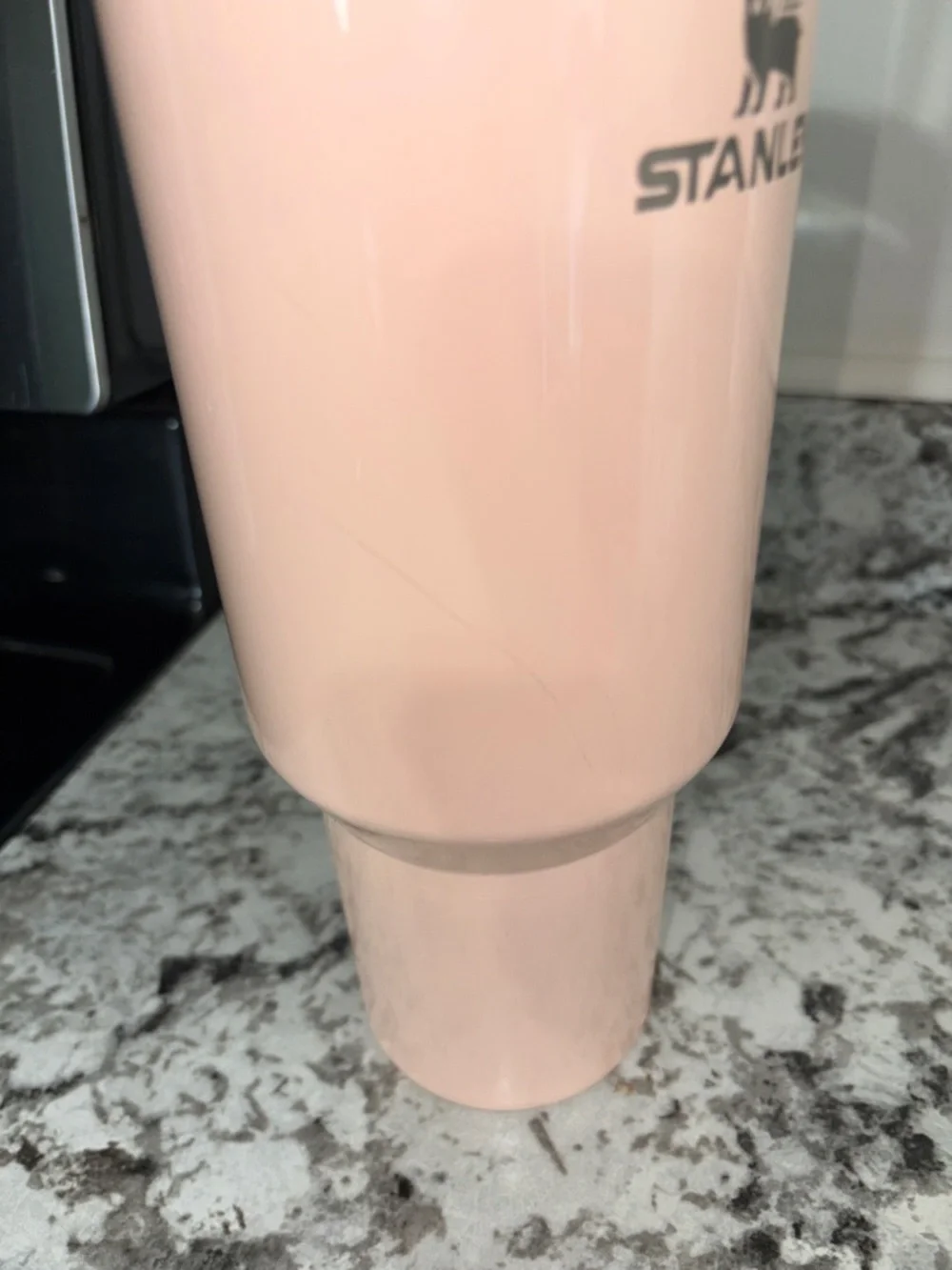 Stanley Peach Pink Insulated Travel Mug with Handle - Picture 3 of 6